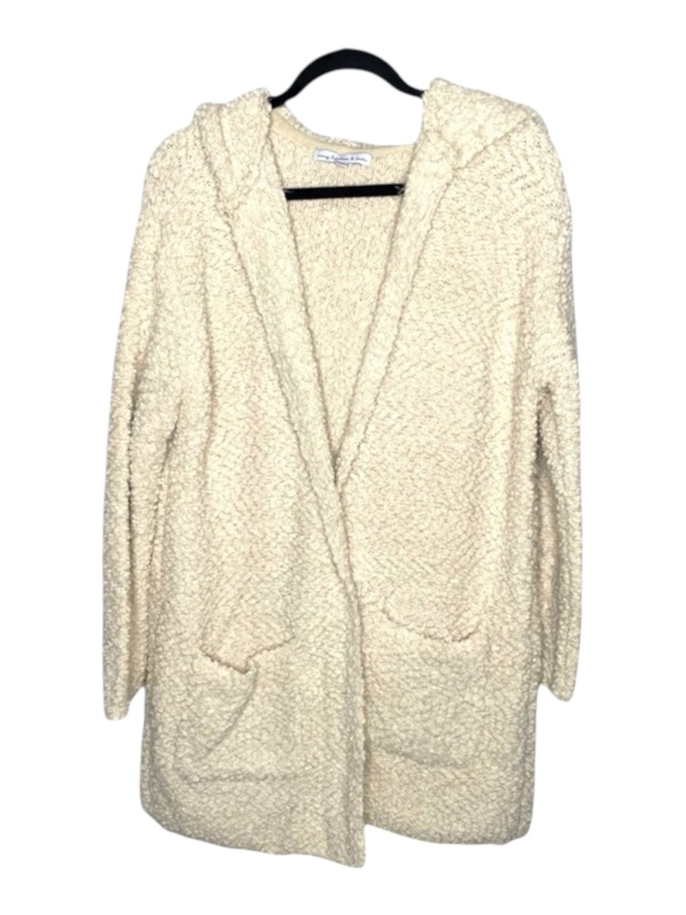new Young Fabulous Broke ❃ Wylie Fuzzy Hoodie Cardigan Sweater Teddy Coat ❃ M L - Picture 10 of 16